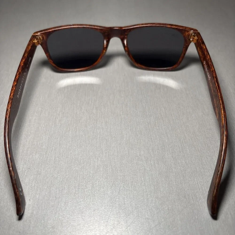 Shady Rays Sunglasses Classic Timber Brown Square C-5080 Polarized FRAMES ONLY